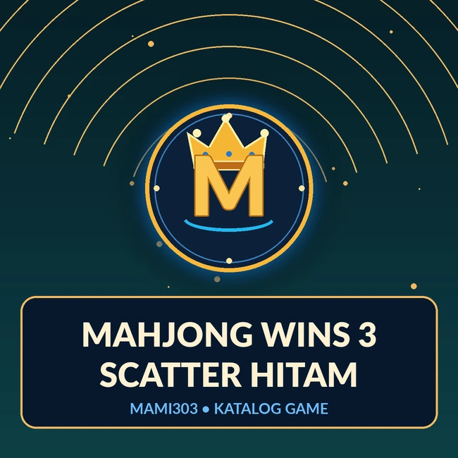 Cover referensi Mahjong Wins 3 Scatter Hitam